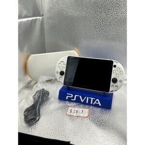 white ps vita 2000 w/accessories well protected